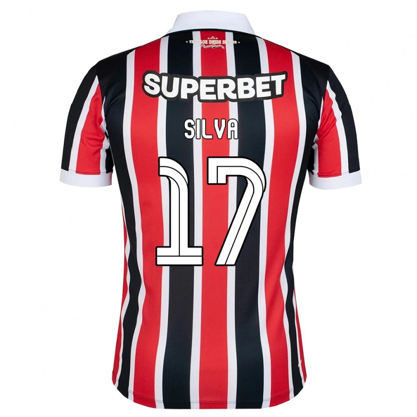 DanxenキッズAndré Silva#17赤白黒アウェイシャツ2026/27ジャージーユニフォーム