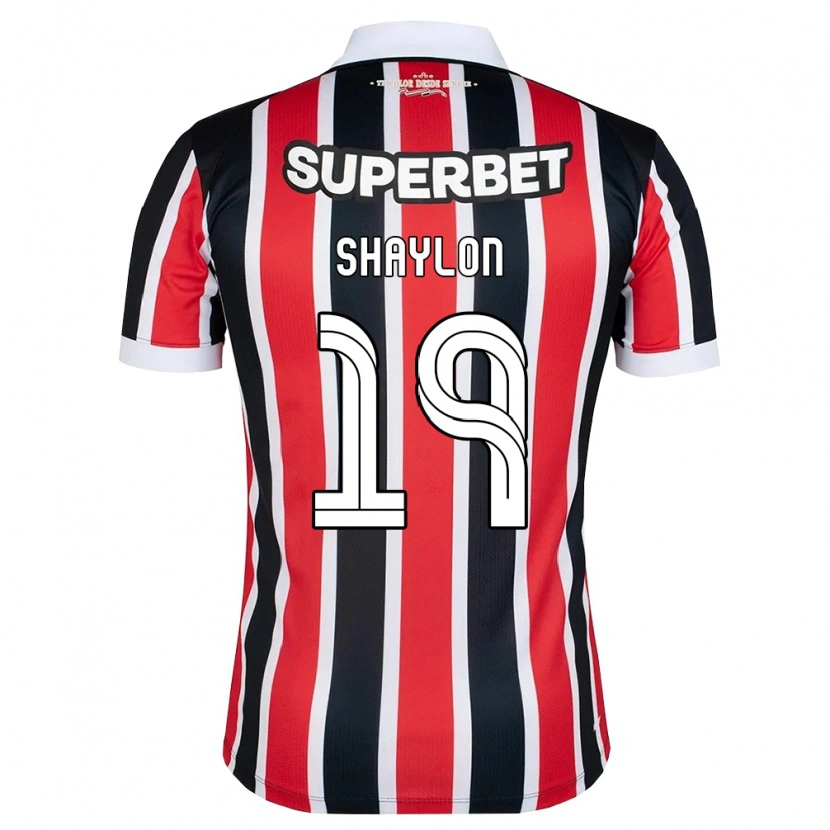 DanxenキッズShaylon#19赤白黒アウェイシャツ2026/27ジャージーユニフォーム