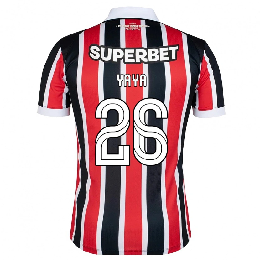 DanxenキッズYaya#26赤白黒アウェイシャツ2026/27ジャージーユニフォーム