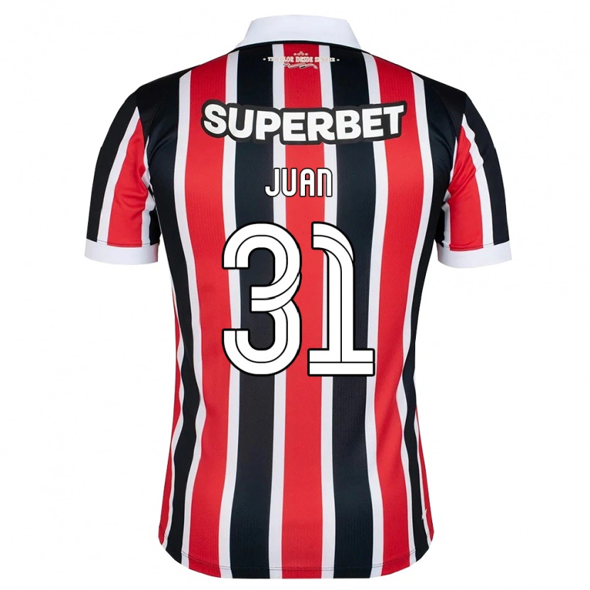 DanxenキッズJuan#31赤白黒アウェイシャツ2026/27ジャージーユニフォーム