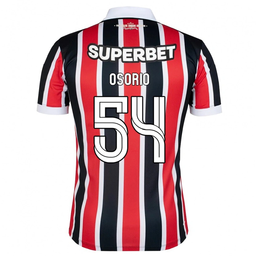 DanxenキッズLuis Osorio#54赤白黒アウェイシャツ2026/27ジャージーユニフォーム