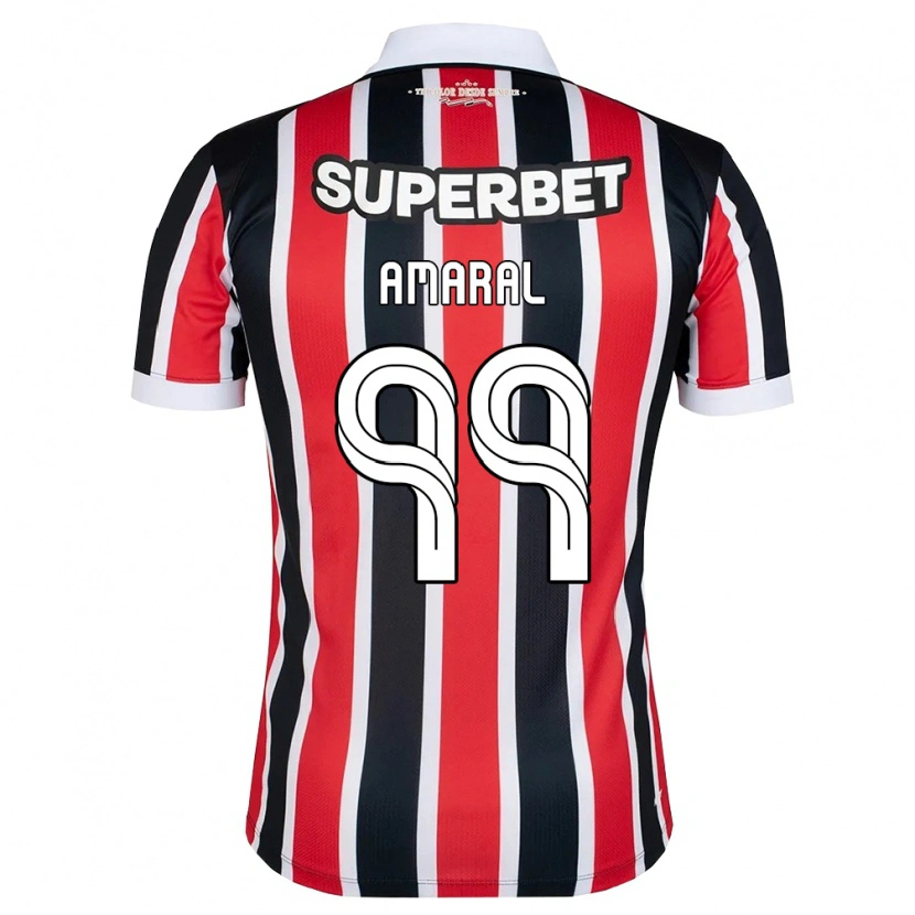 Danxenキッズヴィトーリア・アマラウ・サンタナ#99赤白黒アウェイシャツ2026/27ジャージーユニフォーム