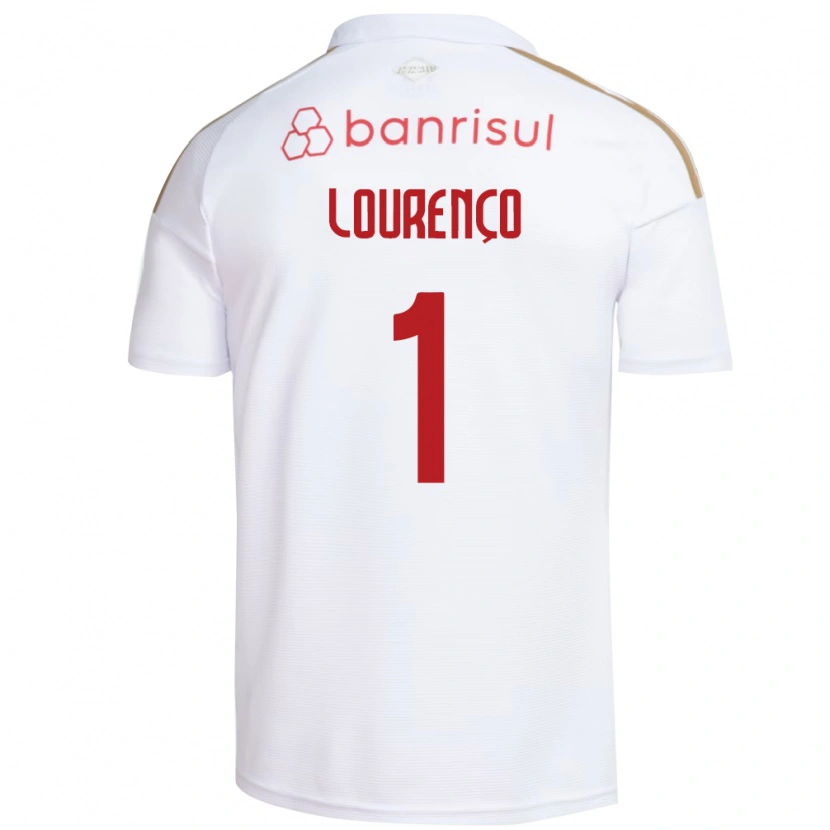 DanxenキッズArthur Lourenço#1白赤アウェイシャツ2026/27ジャージーユニフォーム