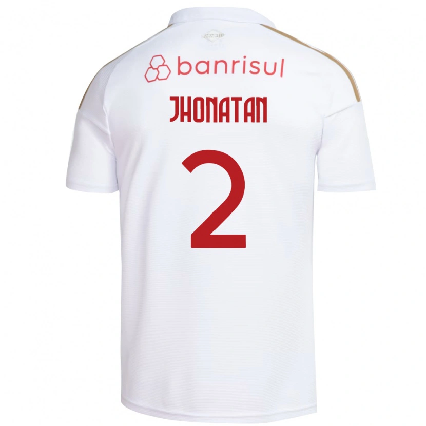 DanxenキッズJhonatan#2白赤アウェイシャツ2026/27ジャージーユニフォーム