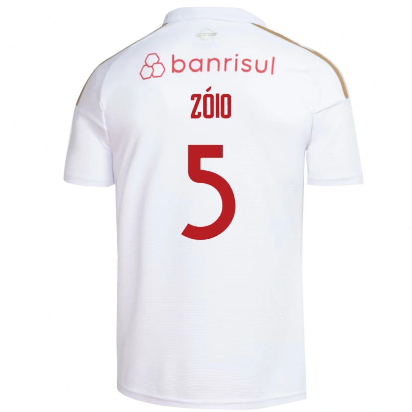 DanxenキッズZóio#5白赤アウェイシャツ2026/27ジャージーユニフォーム