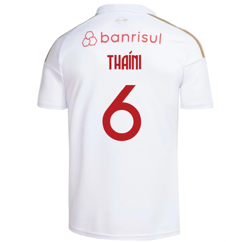 DanxenキッズThaíni#6白赤アウェイシャツ2026/27ジャージーユニフォーム