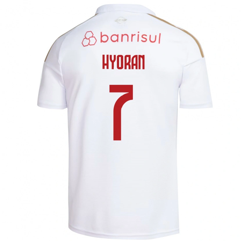 DanxenキッズHyoran#7白赤アウェイシャツ2026/27ジャージーユニフォーム