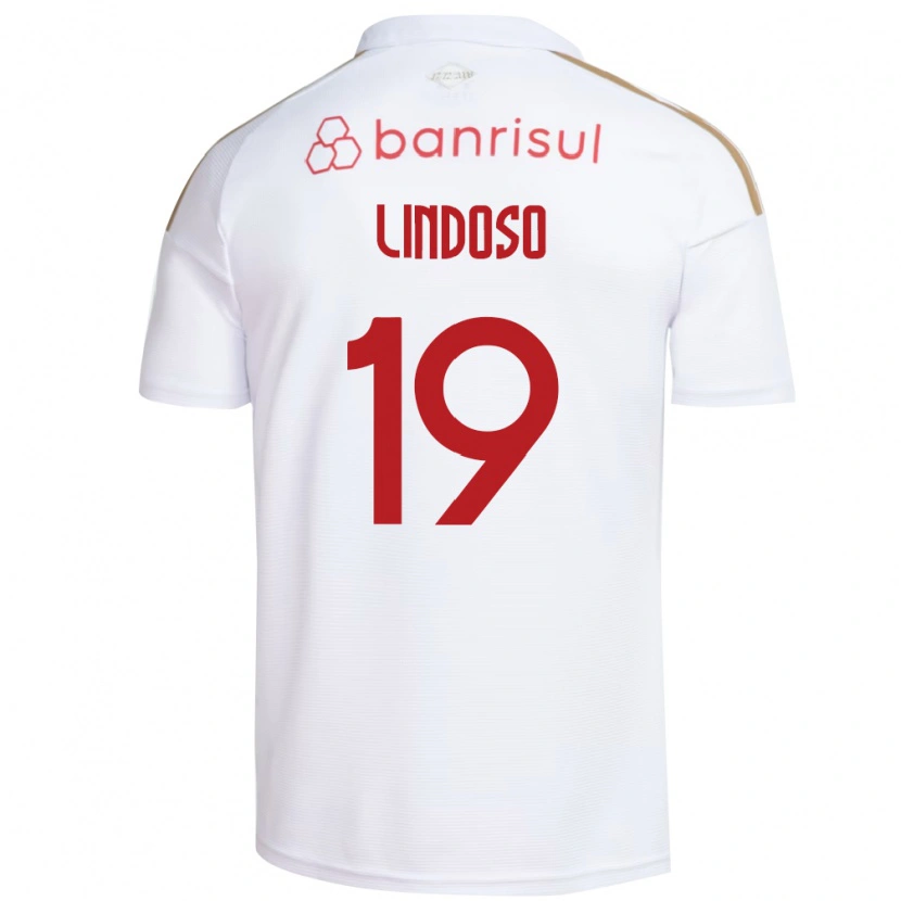 DanxenキッズRodrigo Lindoso#19白赤アウェイシャツ2026/27ジャージーユニフォーム