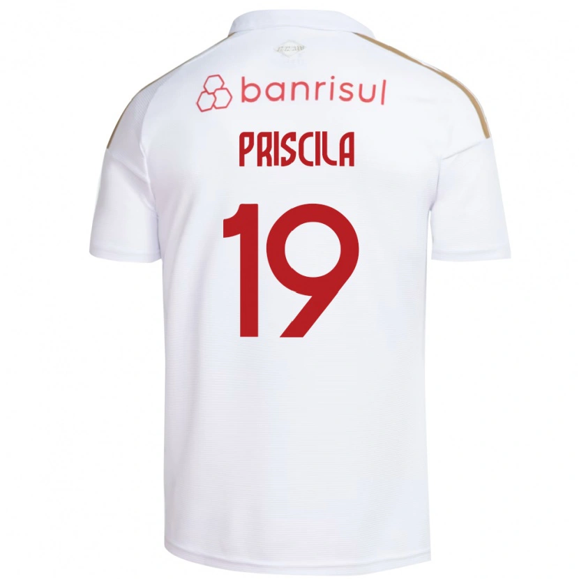 DanxenキッズPriscila#19白赤アウェイシャツ2026/27ジャージーユニフォーム