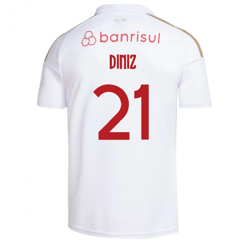 Danxenキッズカウアン・ディニース#21白赤アウェイシャツ2026/27ジャージーユニフォーム
