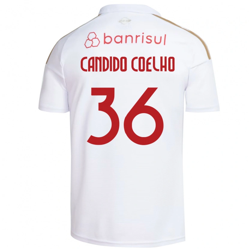 DanxenキッズRichard Candido Coelho#36白赤アウェイシャツ2026/27ジャージーユニフォーム