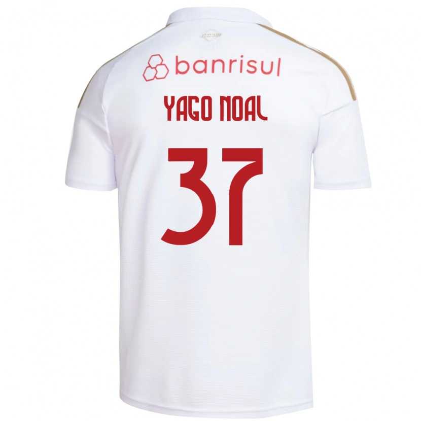 DanxenキッズYago Noal#37白赤アウェイシャツ2026/27ジャージーユニフォーム