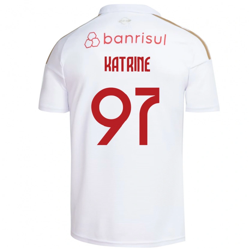 DanxenキッズKatrine#97白赤アウェイシャツ2026/27ジャージーユニフォーム