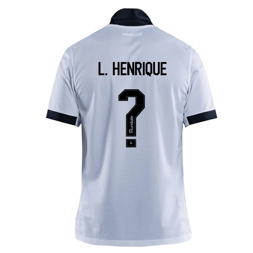 DanxenキッズLuiz Peu#0黒白アウェイシャツ2026/27ジャージーユニフォーム