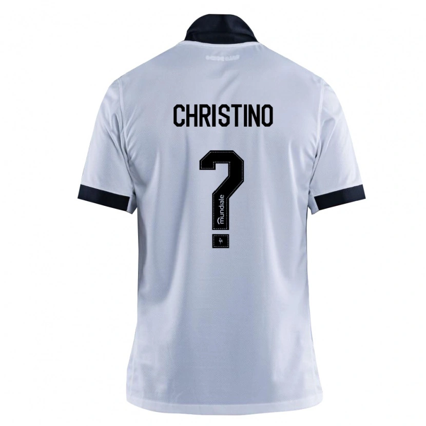 DanxenキッズGuilherme Christino#0黒白アウェイシャツ2026/27ジャージーユニフォーム