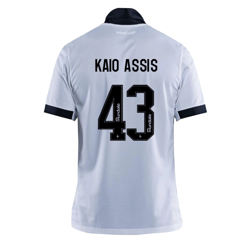 DanxenキッズKaio Assis#43黒白アウェイシャツ2026/27ジャージーユニフォーム