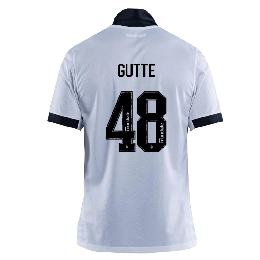 DanxenキッズGutte#48黒白アウェイシャツ2026/27ジャージーユニフォーム