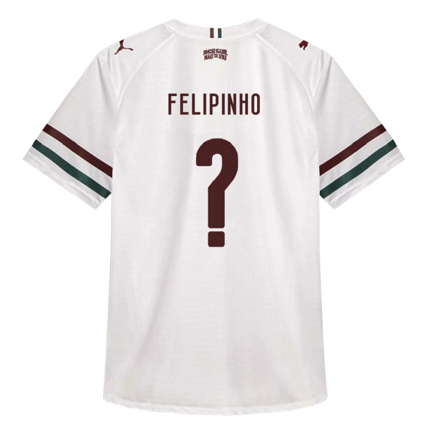 DanxenキッズFelipinho#0白緑バーガンディアウェイシャツ2026/27ジャージーユニフォーム