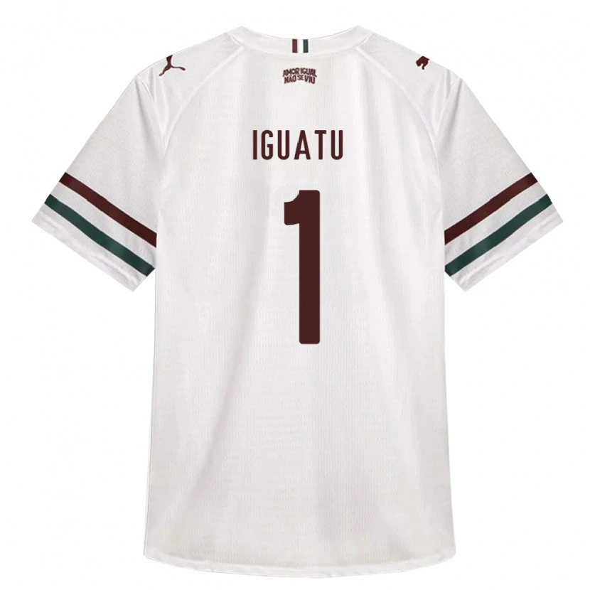DanxenキッズMauro Iguatu#1白緑バーガンディアウェイシャツ2026/27ジャージーユニフォーム