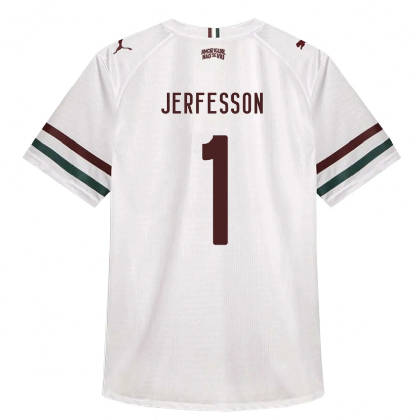 DanxenキッズJerfesson#1白緑バーガンディアウェイシャツ2026/27ジャージーユニフォーム