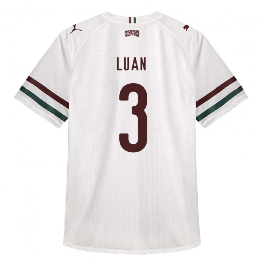 DanxenキッズLuan#3白緑バーガンディアウェイシャツ2026/27ジャージーユニフォーム