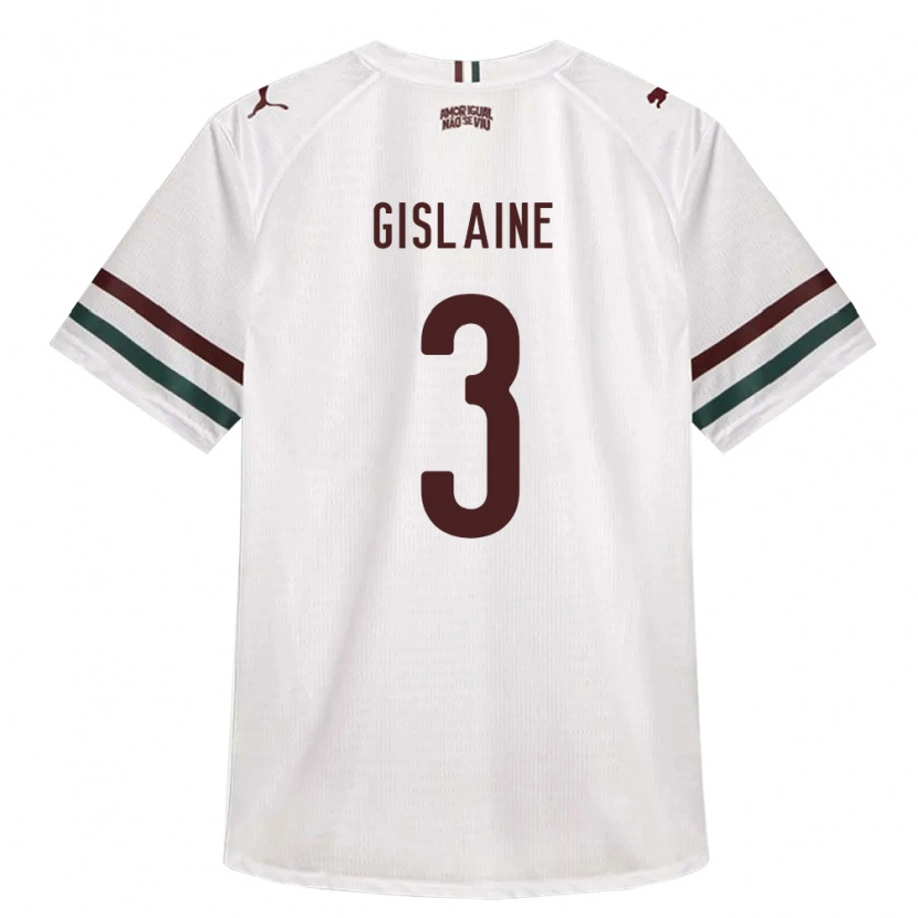 DanxenキッズGislaine#3白緑バーガンディアウェイシャツ2026/27ジャージーユニフォーム
