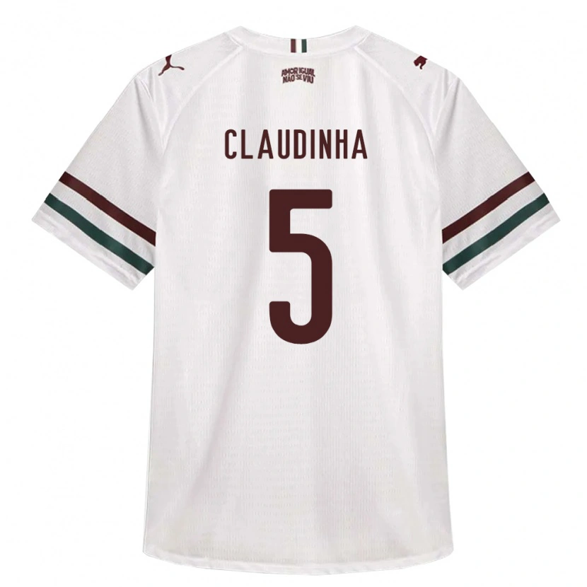 DanxenキッズClaudinha#5白緑バーガンディアウェイシャツ2026/27ジャージーユニフォーム