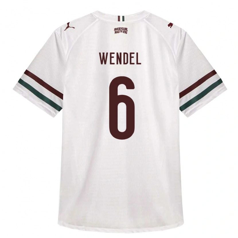DanxenキッズRichard Wendel#6白緑バーガンディアウェイシャツ2026/27ジャージーユニフォーム