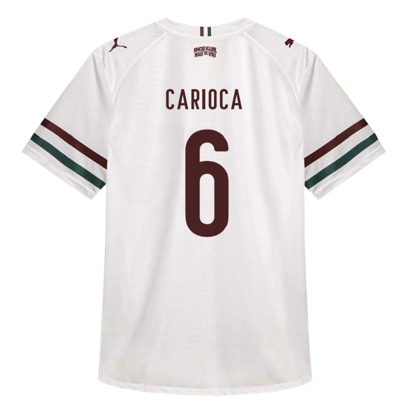 DanxenキッズGabriel Carioca#6白緑バーガンディアウェイシャツ2026/27ジャージーユニフォーム