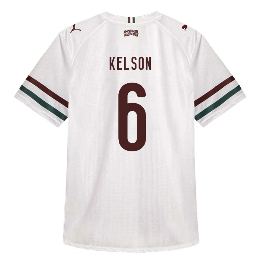 DanxenキッズKelson#6白緑バーガンディアウェイシャツ2026/27ジャージーユニフォーム