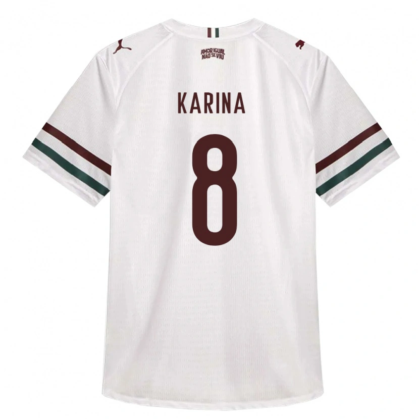 DanxenキッズKarina#8白緑バーガンディアウェイシャツ2026/27ジャージーユニフォーム