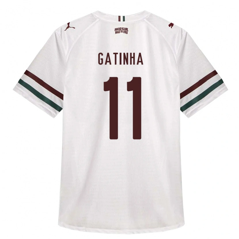 DanxenキッズZé Gatinha#11白緑バーガンディアウェイシャツ2026/27ジャージーユニフォーム