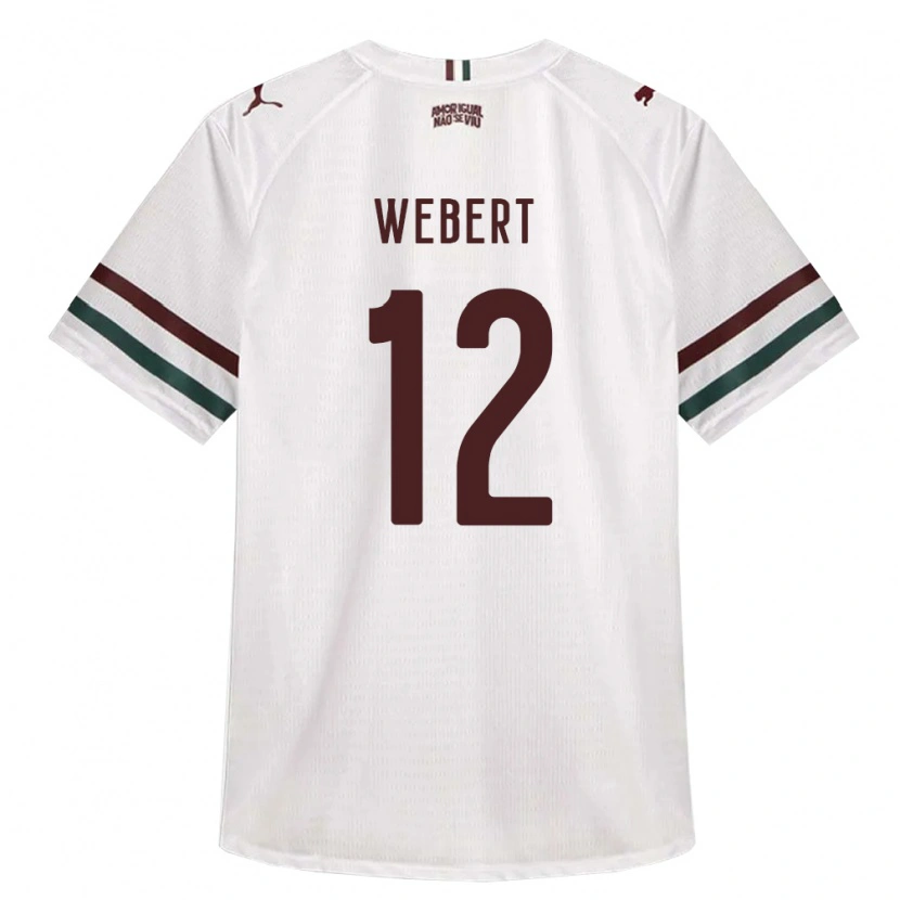 DanxenキッズWebert Silva Leite Ferreira#12白緑バーガンディアウェイシャツ2026/27ジャージーユニフォーム