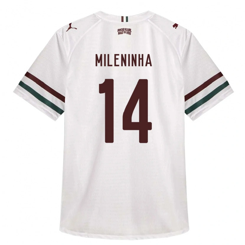 DanxenキッズMileninha#14白緑バーガンディアウェイシャツ2026/27ジャージーユニフォーム