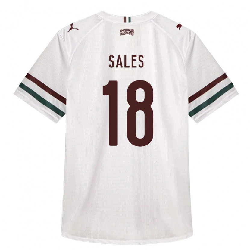 DanxenキッズRuan Sales#18白緑バーガンディアウェイシャツ2026/27ジャージーユニフォーム