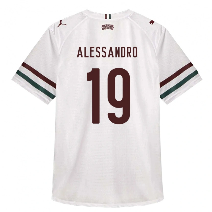 DanxenキッズAlessandro#19白緑バーガンディアウェイシャツ2026/27ジャージーユニフォーム