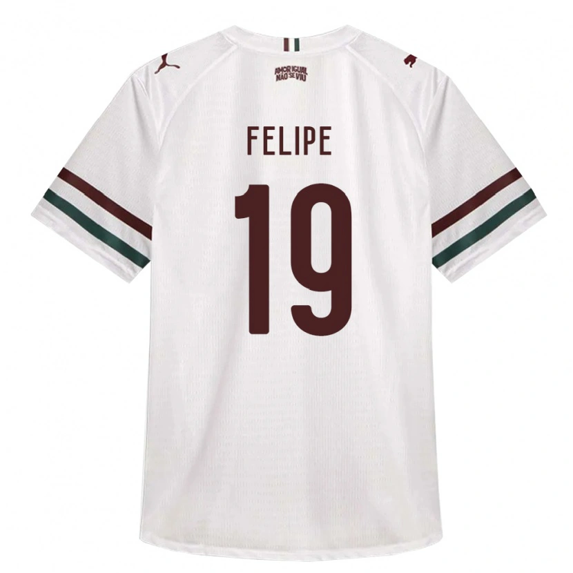 DanxenキッズFelipe#19白緑バーガンディアウェイシャツ2026/27ジャージーユニフォーム