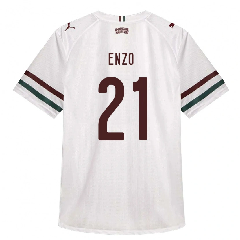 DanxenキッズEnzo#21白緑バーガンディアウェイシャツ2026/27ジャージーユニフォーム