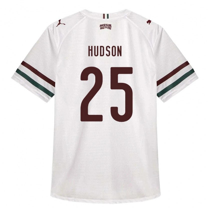 DanxenキッズHudson#25白緑バーガンディアウェイシャツ2026/27ジャージーユニフォーム