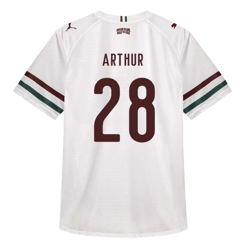 DanxenキッズArthur#28白緑バーガンディアウェイシャツ2026/27ジャージーユニフォーム