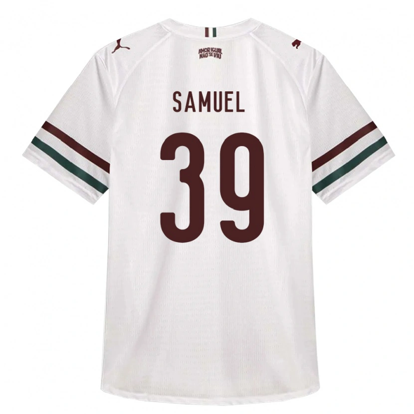 DanxenキッズKeven Samuel#39白緑バーガンディアウェイシャツ2026/27ジャージーユニフォーム