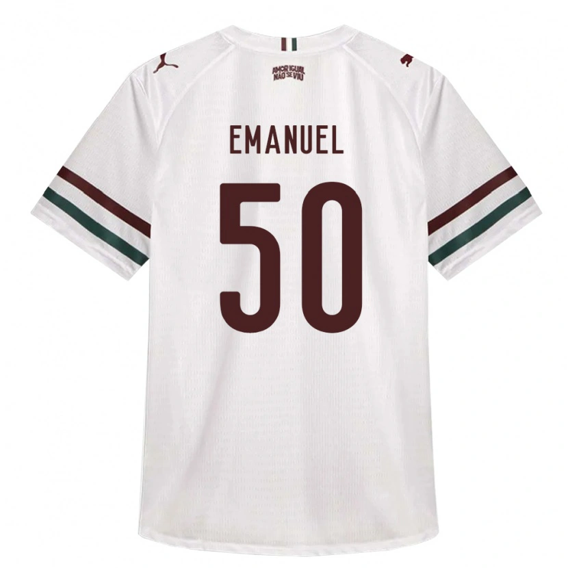Danxenキッズルーカス・エマニュエル#50白緑バーガンディアウェイシャツ2026/27ジャージーユニフォーム