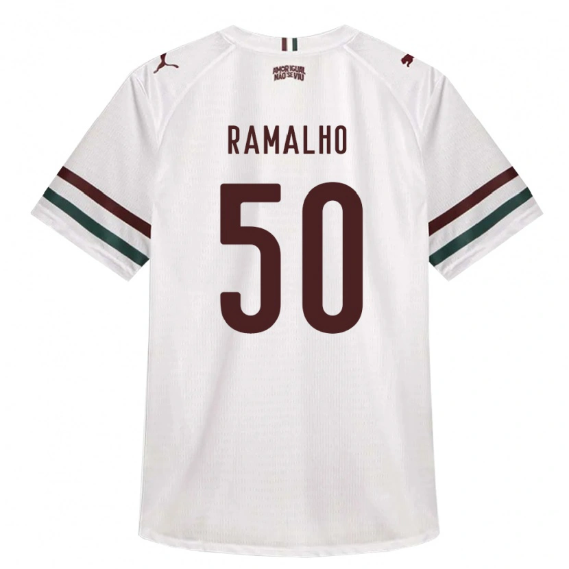 Danxenキッズグスタボ・ラマーリョ#50白緑バーガンディアウェイシャツ2026/27ジャージーユニフォーム