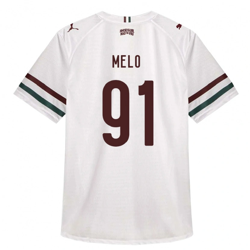 DanxenキッズDavi Melo#91白緑バーガンディアウェイシャツ2026/27ジャージーユニフォーム
