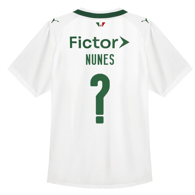 DanxenキッズKauã Nunes#0緑白アウェイシャツ2026/27ジャージーユニフォーム