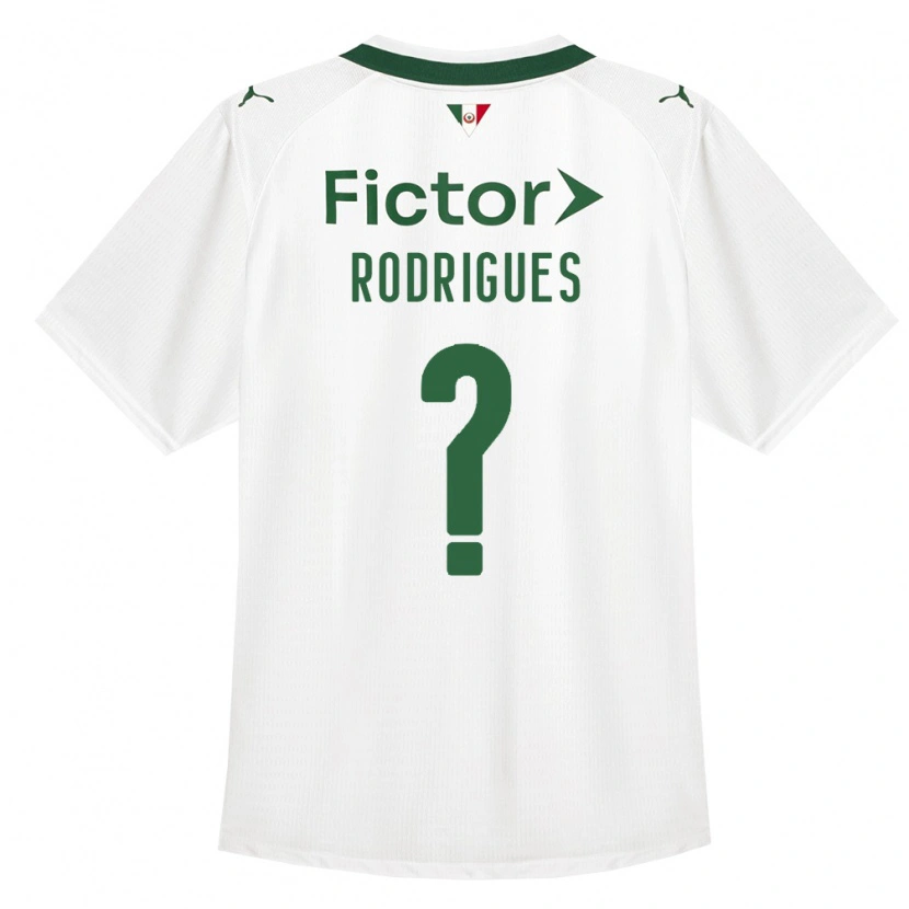 DanxenキッズCésar Rodrigues#0緑白アウェイシャツ2026/27ジャージーユニフォーム