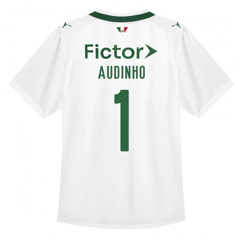 DanxenキッズAudinho#1緑白アウェイシャツ2026/27ジャージーユニフォーム