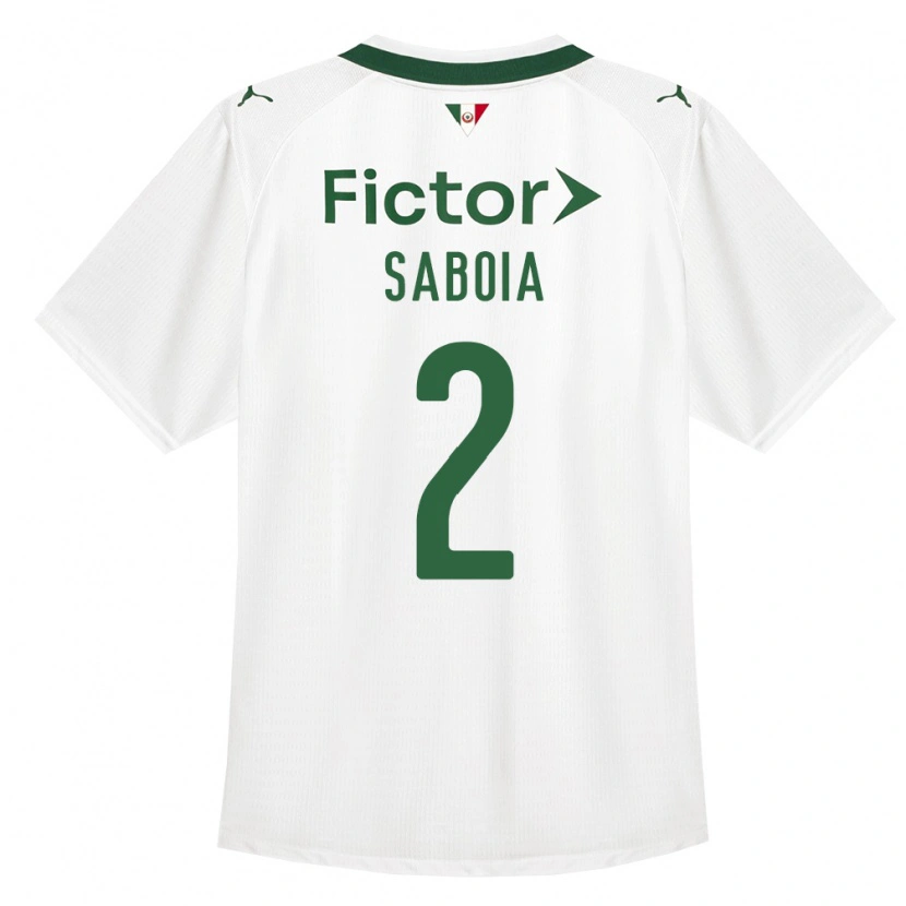 DanxenキッズLuis Saboia#2緑白アウェイシャツ2026/27ジャージーユニフォーム