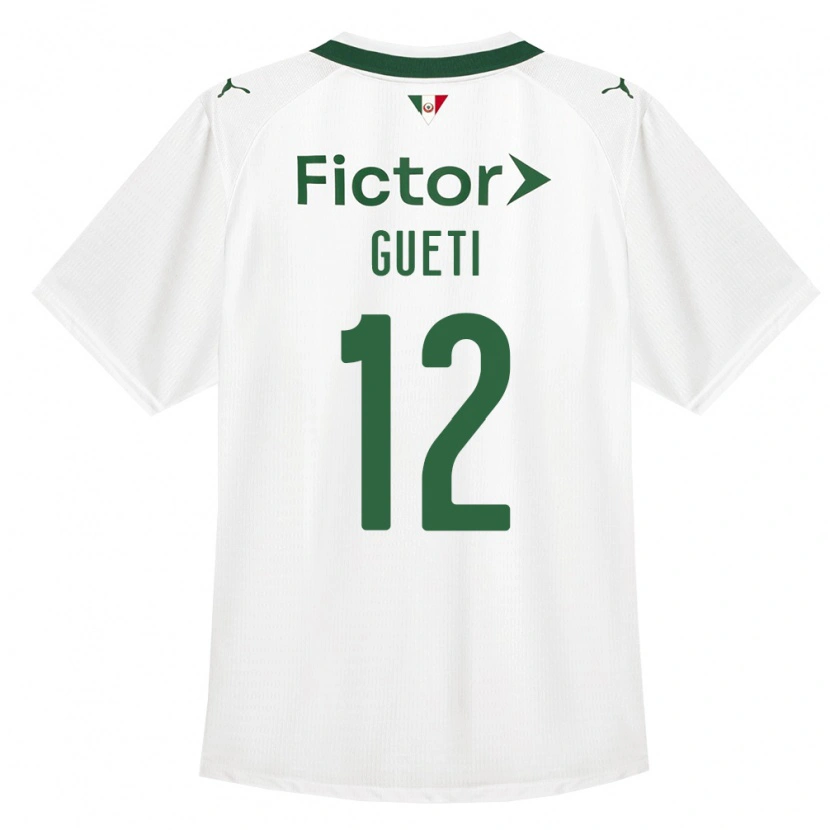 DanxenキッズRodrigo Gueti#12緑白アウェイシャツ2026/27ジャージーユニフォーム