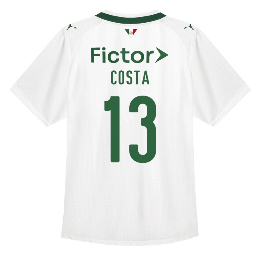 DanxenキッズEnzo Costa#13緑白アウェイシャツ2026/27ジャージーユニフォーム